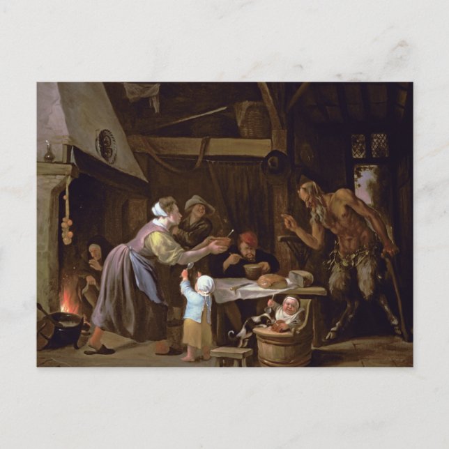 Die Satyrer und die Familie Postkarte (Vorderseite)