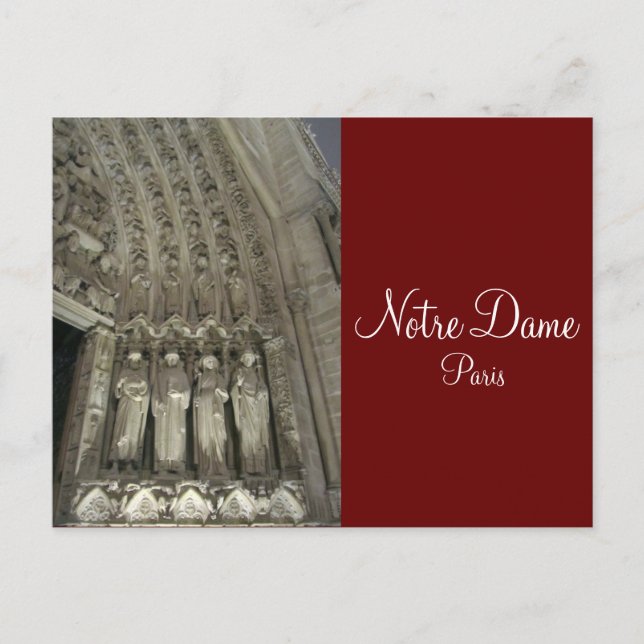 Die Satzung von Notre Dame Postkarte (Vorderseite)