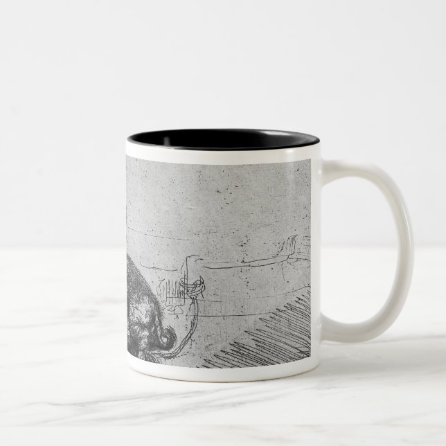 Die Sau, 1643 Zweifarbige Tasse (Rechts)