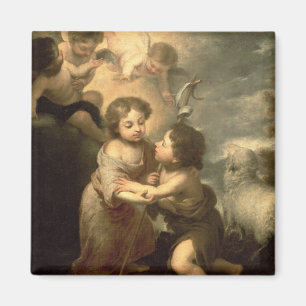 Die Säuglinge Christus und Johannes der Täufer Magnet