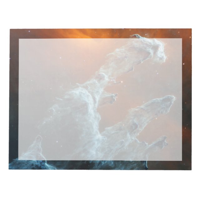 Die Säulen der Schöpfung wurden mittendrin. Notizblock (Vorderseite)