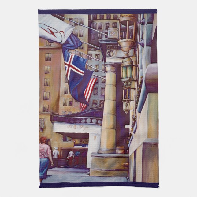 Die Säulen des Plaza Geschirrtuch (Vertikal)