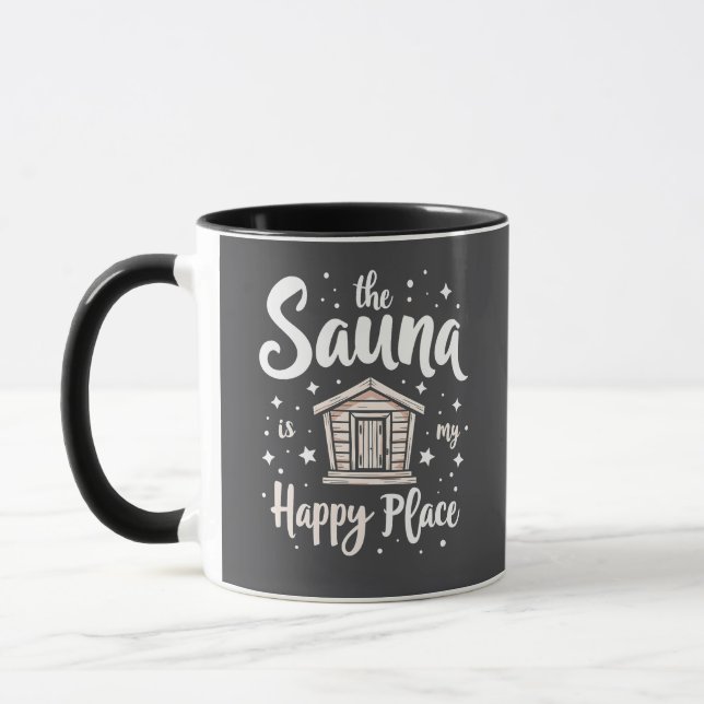 Die Sauna ist mein glücklicher Ort Tasse (Links)