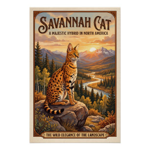 Die Savannah-Katze  Poster