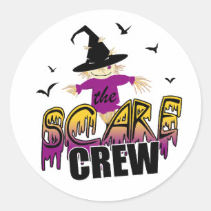 Die Scare-Crew Lila ID1002 Runder Aufkleber