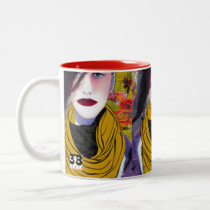 Die Scarf-Tasse Zweifarbige Tasse