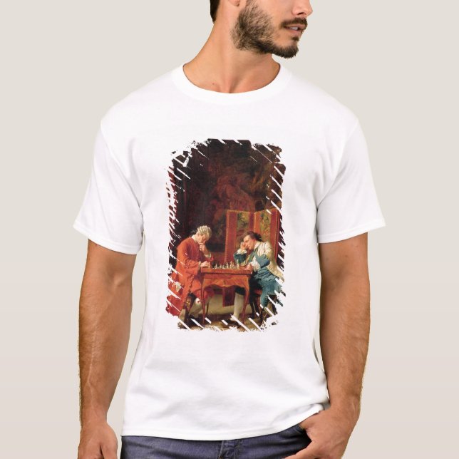 Die Schach-Spieler, 1856 T-Shirt (Vorderseite)