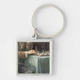 Die Schach-Spieler, 1887 Schlüsselanhänger