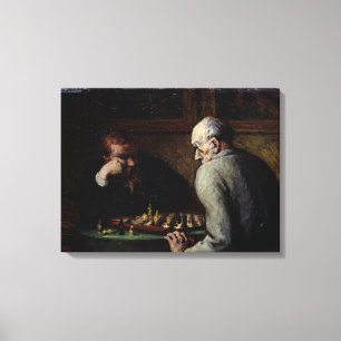 Die Schach-Spieler, c.1863-67 Leinwanddruck