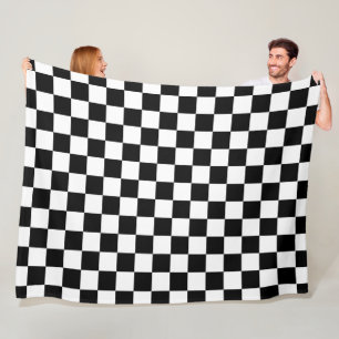 Die Schachbrett-Flag Fleece Blanket