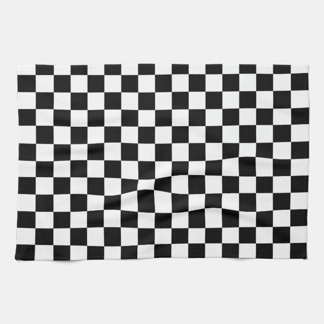 Die Schachbrett-Flagge Geschirrtuch (Horizontal)