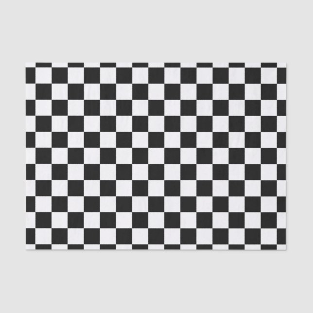 Die Schachbrett-Flagge Seidenpapier (Vorderseite)