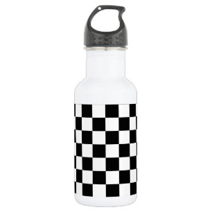 Die Schachbrett-Flagge Trinkflasche