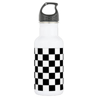Die Schachbrett-Flagge Trinkflasche