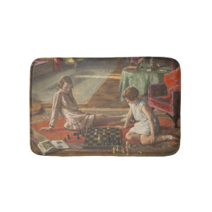 Die Schachspieler (von John Lavery) Badematte