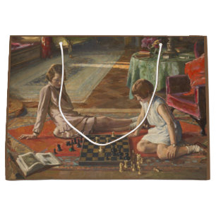 Die Schachspieler (von John Lavery) Große Geschenktüte