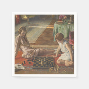 Die Schachspieler (von John Lavery) Serviette