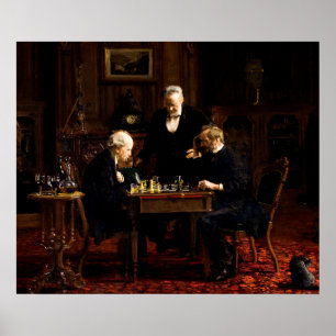 Die Schachspieler von Thomas Eakins Poster