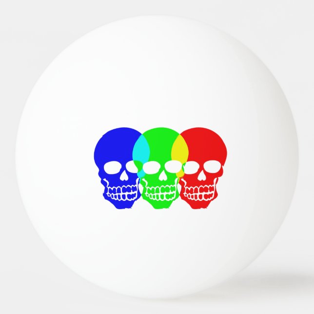 Die Schädel Tischtennisball (Vorderseite)