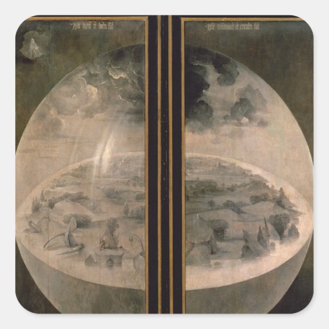 Die Schaffung der Welt 2 Quadratischer Aufkleber (Vorderseite)