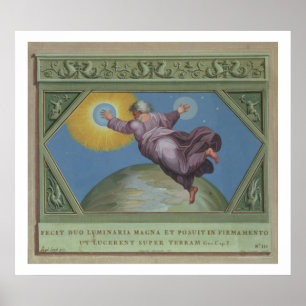 Die Schaffung des Lichtes, Illustration vom Rapha Poster