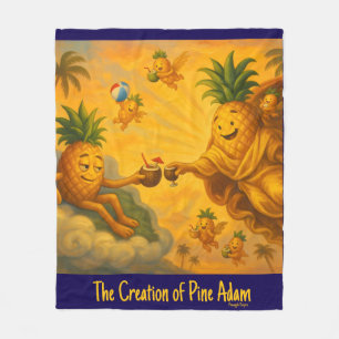 Die Schaffung eines Pine Adam - Ananas-Reiches Fleecedecke