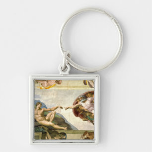 Die Schaffung von Adam durch Michelangelo-schöne Schlüsselanhänger