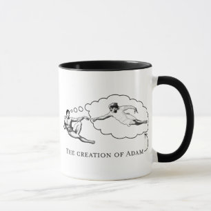 Die Schaffung von Adam (Gott) Tasse