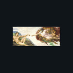 Die Schaffung von Adam Leinwanddruck<br><div class="desc">Die Schaffung von Adam durch Michelangelo 1511 über die Leinwand</div>