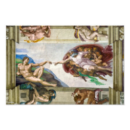 Die Schaffung von Adam | Michelangelo | Fotodruck