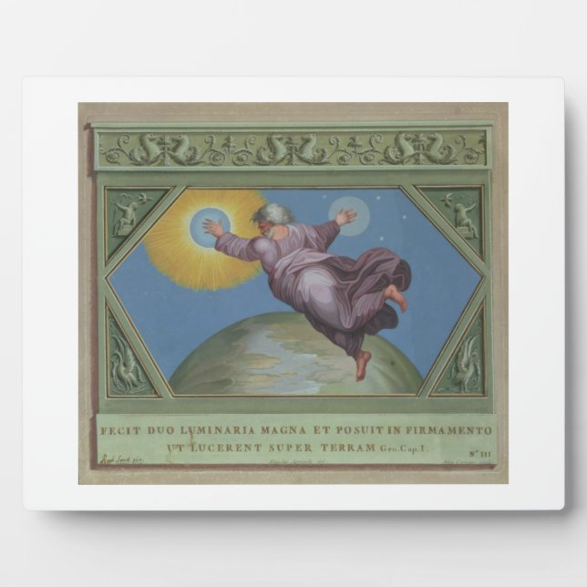Die Schaffung von Licht, Illustration aus der Raph Fotoplatte (Vorderseite)