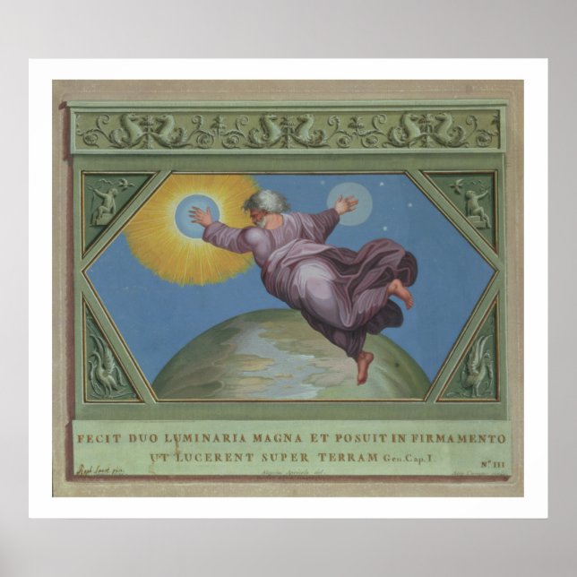 Die Schaffung von Licht, Illustration aus der Raph Poster (Vorne)