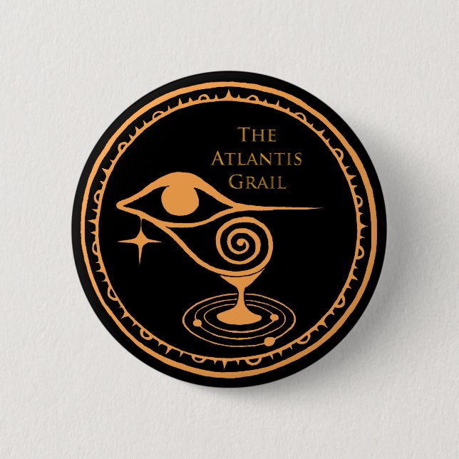 Die Schaltfläche für das Grail-Logo von Atlantis - Button (Vorderseite)