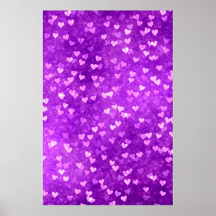 Die scharfen Lichter formen lila Poster