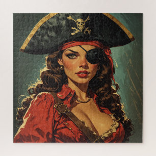 Die scharlachrote Piratenverführerin Puzzle