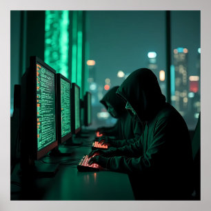 Die Schatten der digitalen Unterwelt-KI Poster