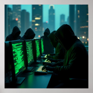 Die Schatten der digitalen Unterwelt-KI Poster