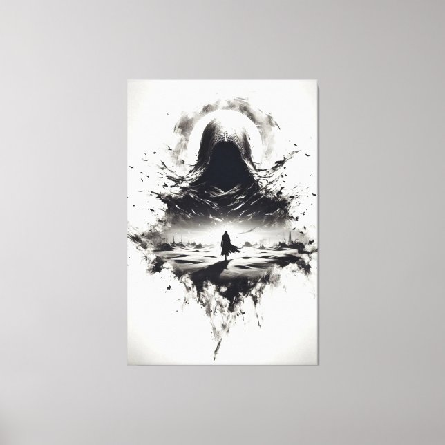 Die Schatten-Wanderer-Leinwand Leinwanddruck (Vorderseite)