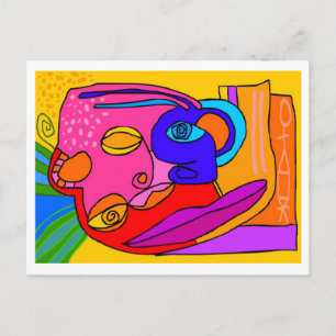 "die Schatzkarte nach innen" Postkarte