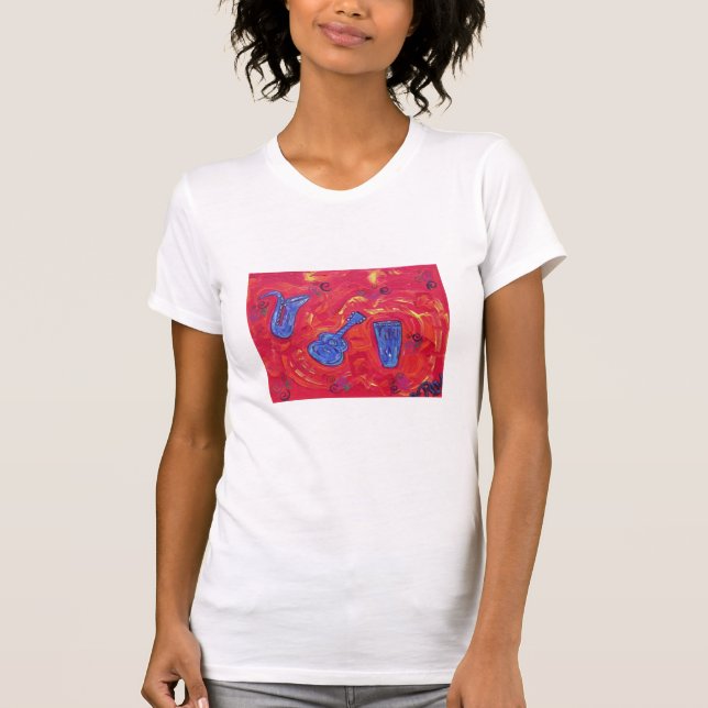 Die Schaufel-Hals-des T-Shirts der Frauen (Vorderseite)