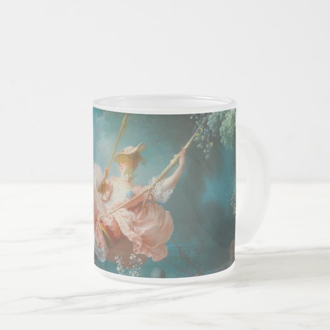 Die Schaukel Fragonard Mattglastasse (VorderseiteRechts)