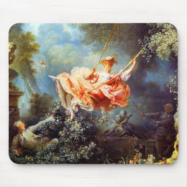 Die Schaukel von Fragonard Mousepad (Vorne)