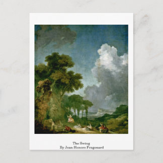 Die Schaukel von Jean-Honore Fragonard Postkarte