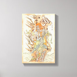 Die Schauspielerin Ichikawa Danjuro V als Steinzei Leinwanddruck