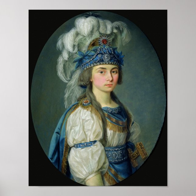 Die Schauspielerin und Sängerin Praskovya Zhemchug Poster (Vorne)