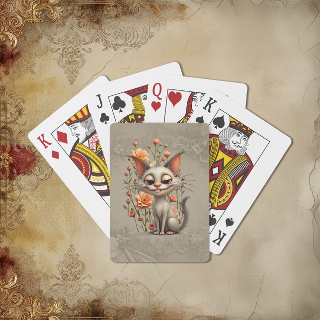 Die schelmische Katze  Spielkarten (Von Creator hochgeladen)
