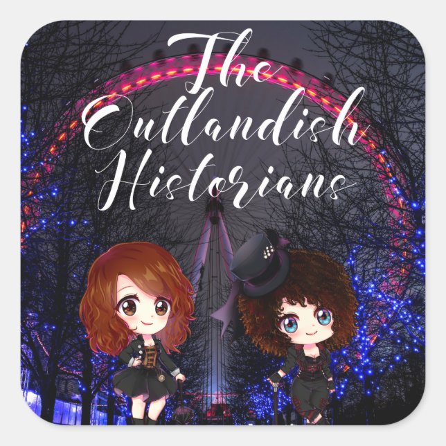 Die Scherbenwelt der Historiker Quadratischer Aufkleber (Vorderseite)