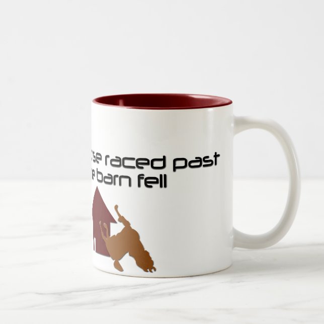 Die Scheune fiel Zweifarbige Tasse (Rechts)