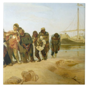 Die Schiffer auf dem Volga, 1870-73 Fliese