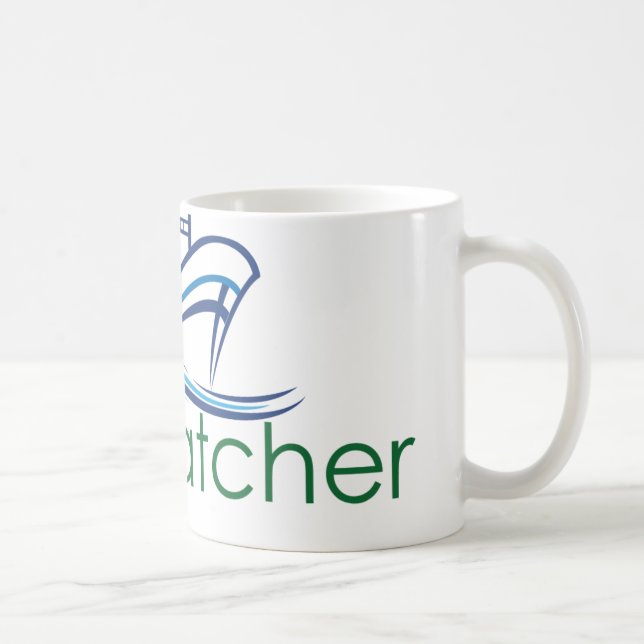 Die Schiffs-Beobachter-Tasse - großes Logo Kaffeetasse (Rechts)